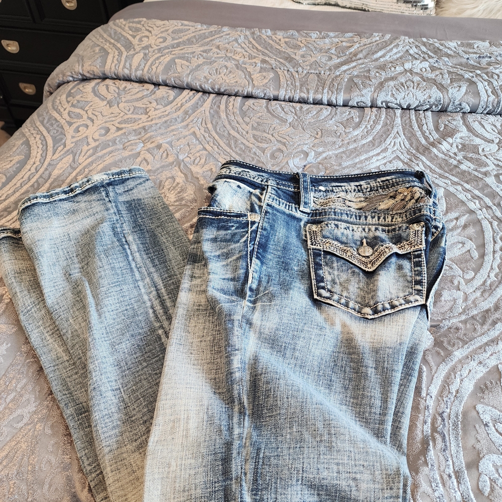 Miss Me Light Blue Boot Cut Jeans